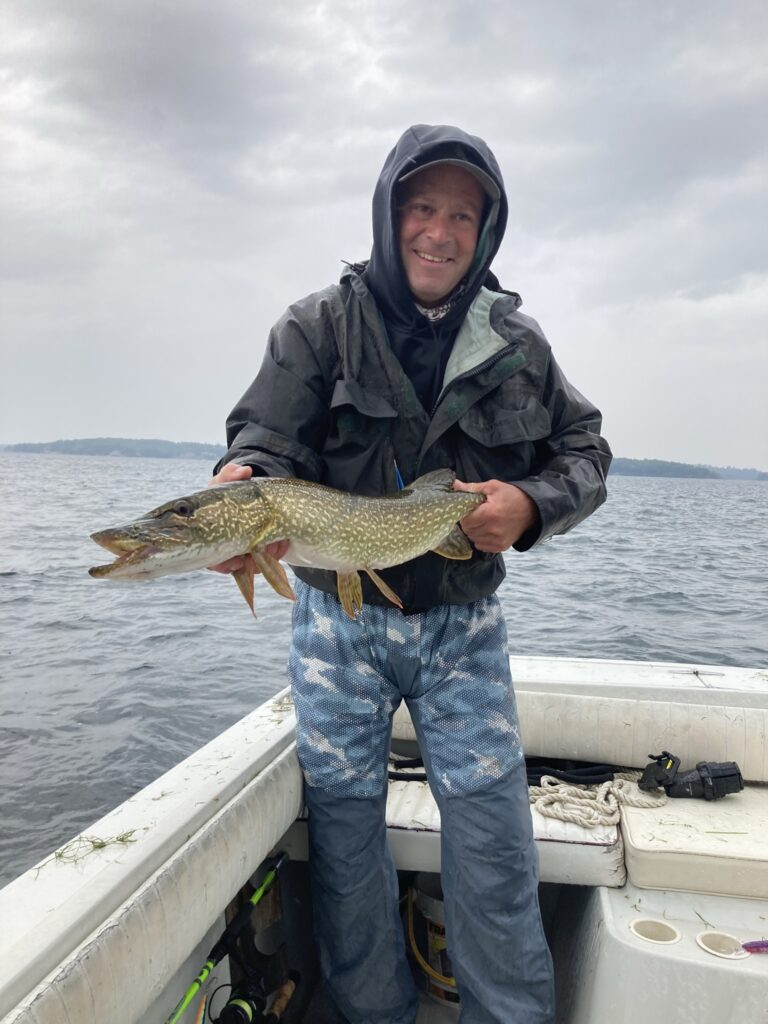 Northern Pike caught aboard 1000 Islands Excursions